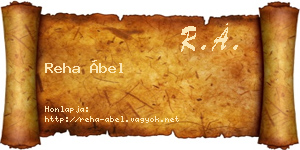 Reha Ábel névjegykártya
